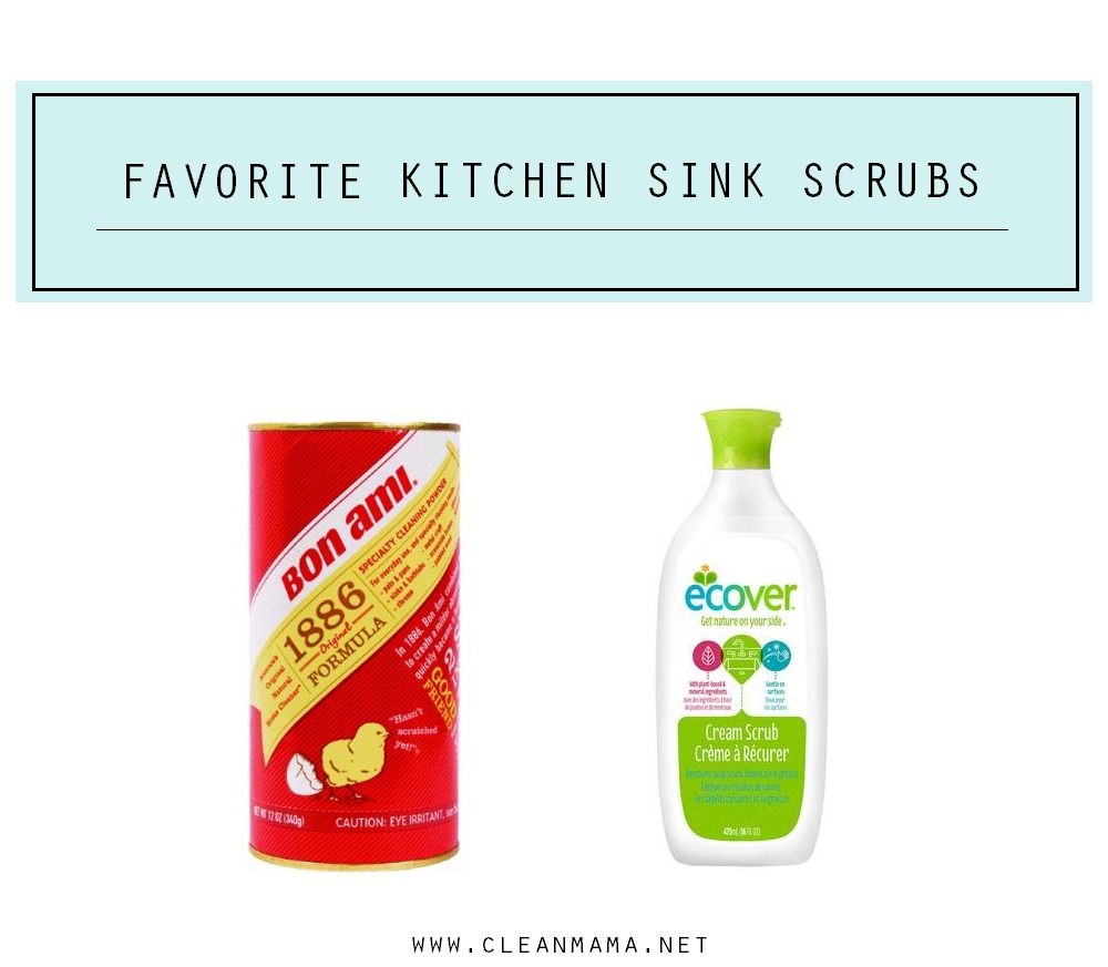Favorite Kitchen Sink Scrubs via Clean Mama