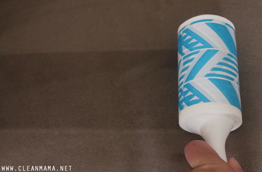 Use a lint roller to clean furniture via Clean Mama